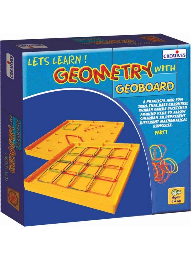 Creative's Let’s Learn Geometry With Geoboard Board Game - 6 years and up 24 pieces