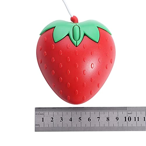 3D Strawberry Shape Mouse - USB