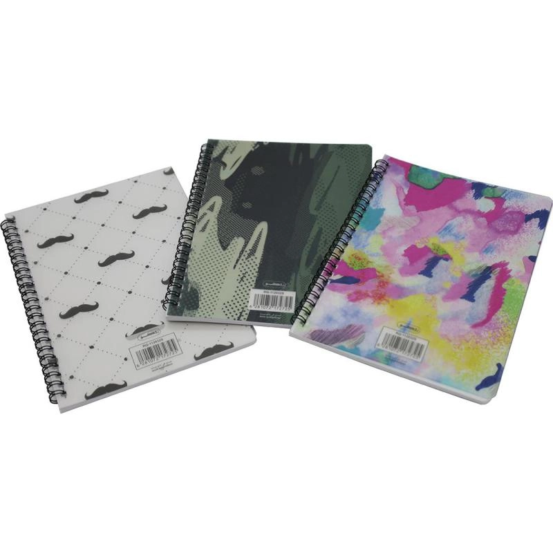 Notebook 19 X 26 cm Spiral - Grid 100 Sheets