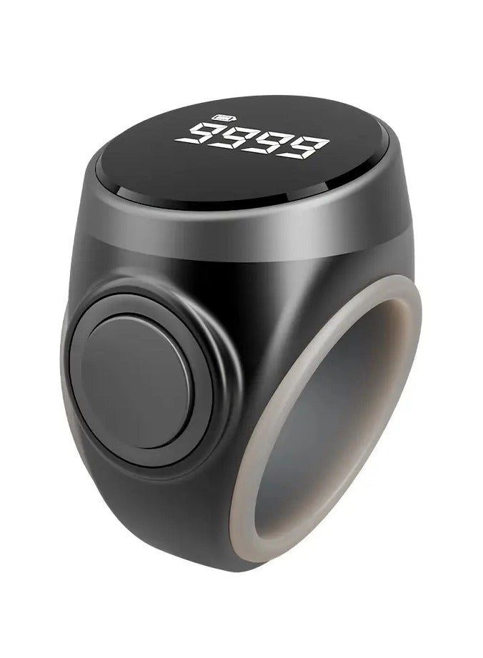 OLED Display Counting Ring - OLED Display TYPE-C Charging Port Skin-Friendly Adjustable Silicone Ring