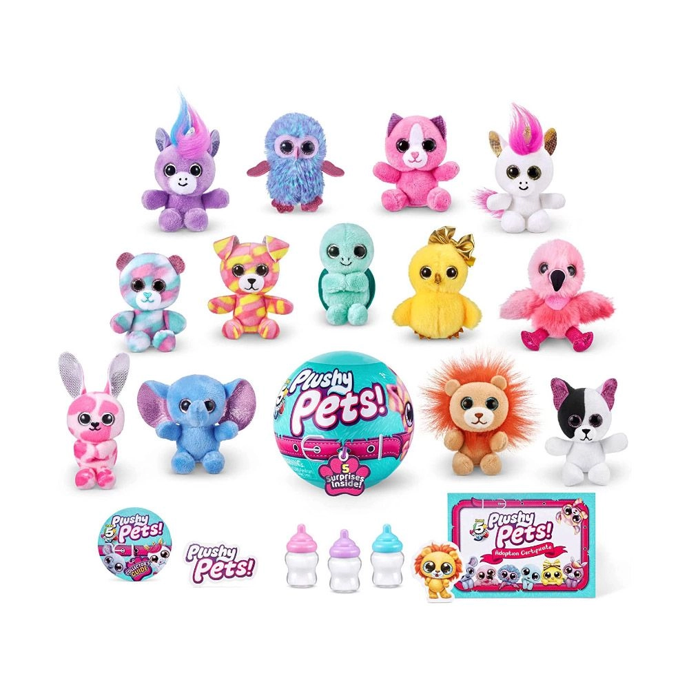 5 Surprise Plushy Pets - Mystery Capsule