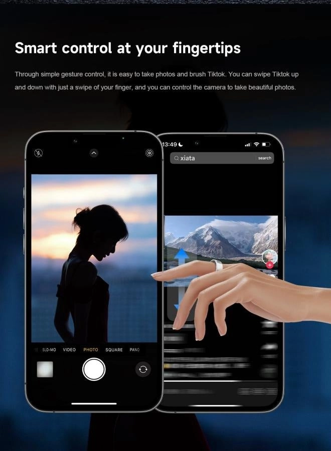 Smart Ring Health Tracker - IP68 Waterproof 10-Day Battery Sleep Tracker