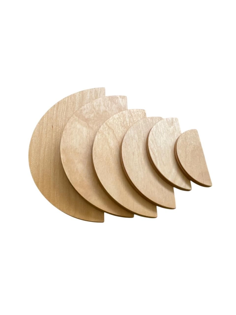 Wooden Grading Semicircles - Suitable for 2 years and above 6 pieces