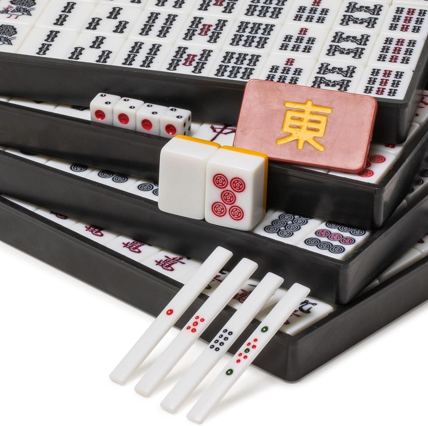 Riichi Mahjong Set - 144 tiles white