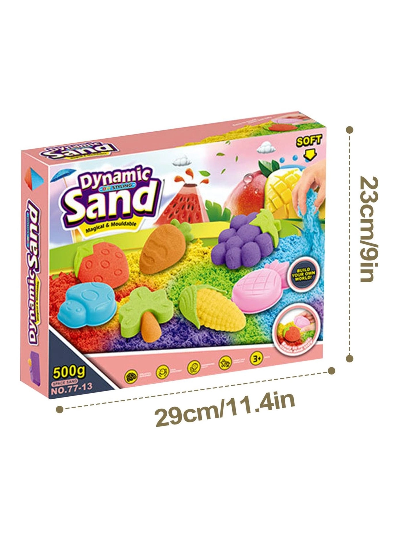 DIY Dynamic Sand Magic Clay Educational Toy - Fruit Theme Indoor Outdoor