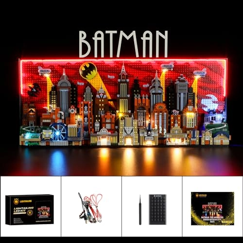Set of Lights for Lego 76271 Animated Series Gotham City Building Model - Gotham City LEGO