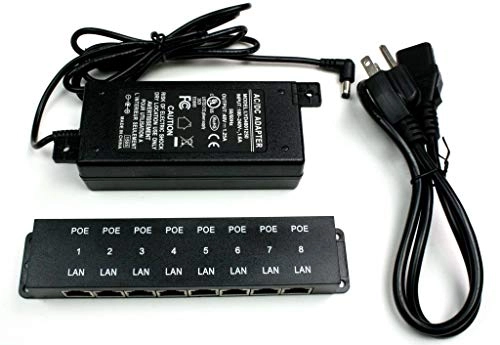 POE-8-48v60w - 48V 60W 8-Port 802.3af 802.3at 10/100 Mbps