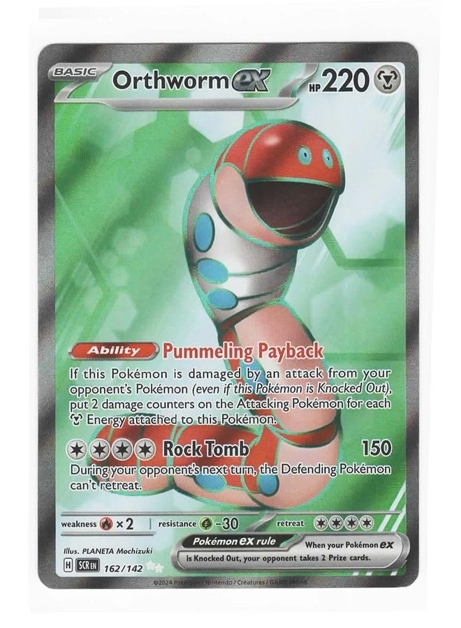 Pokémon Orthworm ex 162/142 - Stellar Crown - Full Art Foil