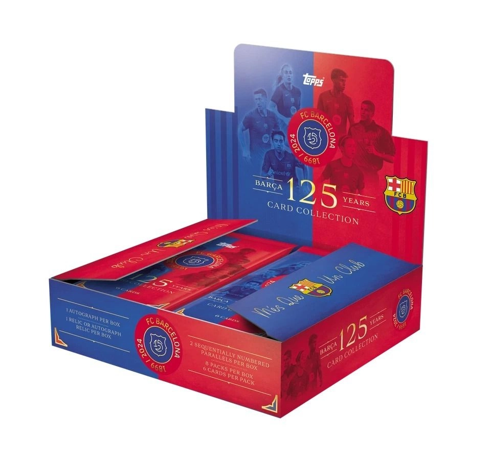 Barcelona 125th Anniversary Hobby Box - 8 packs per box 6 cards per pack