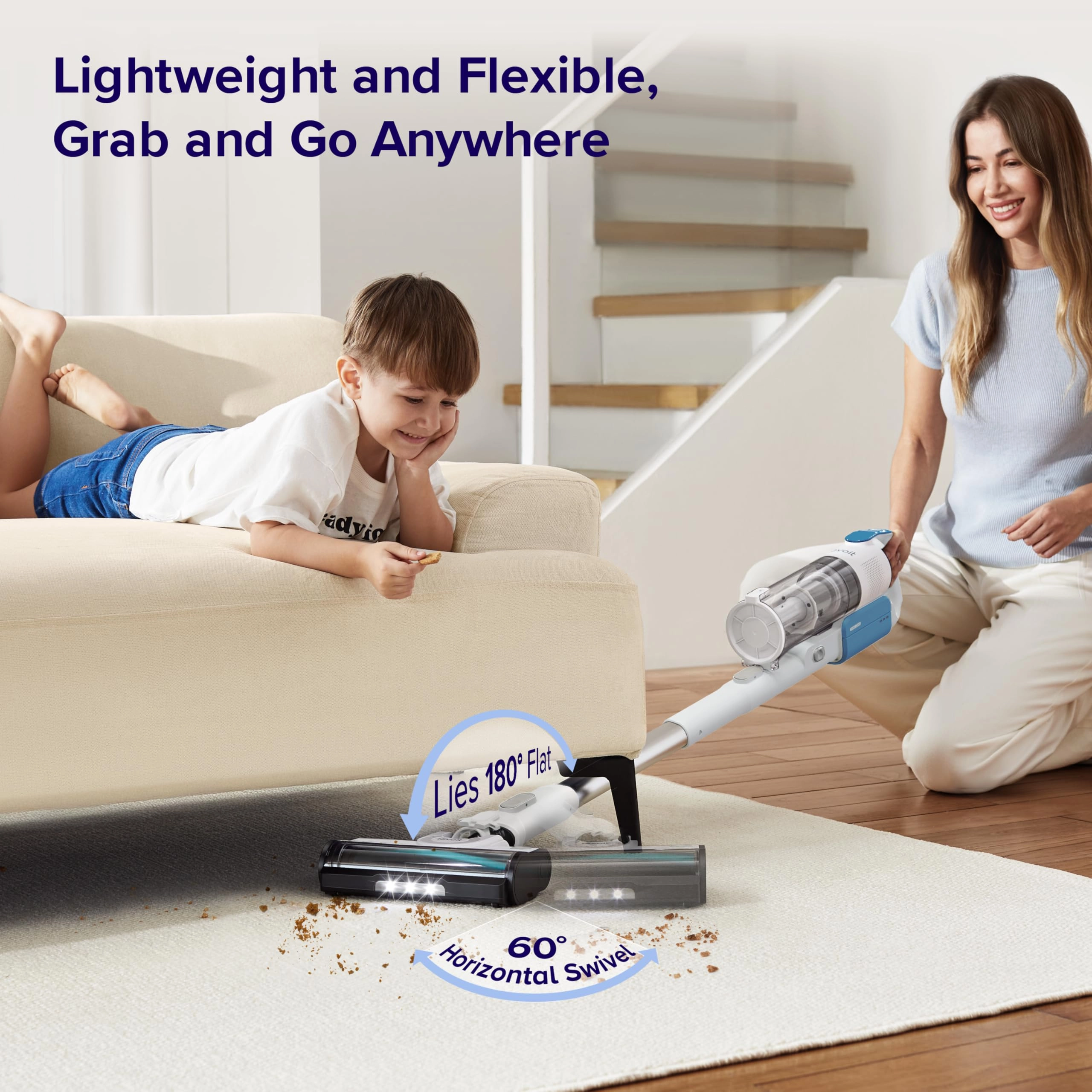 LSV-V201-WUK - Cordless Stick Vacuum Cleaner 50 minutes