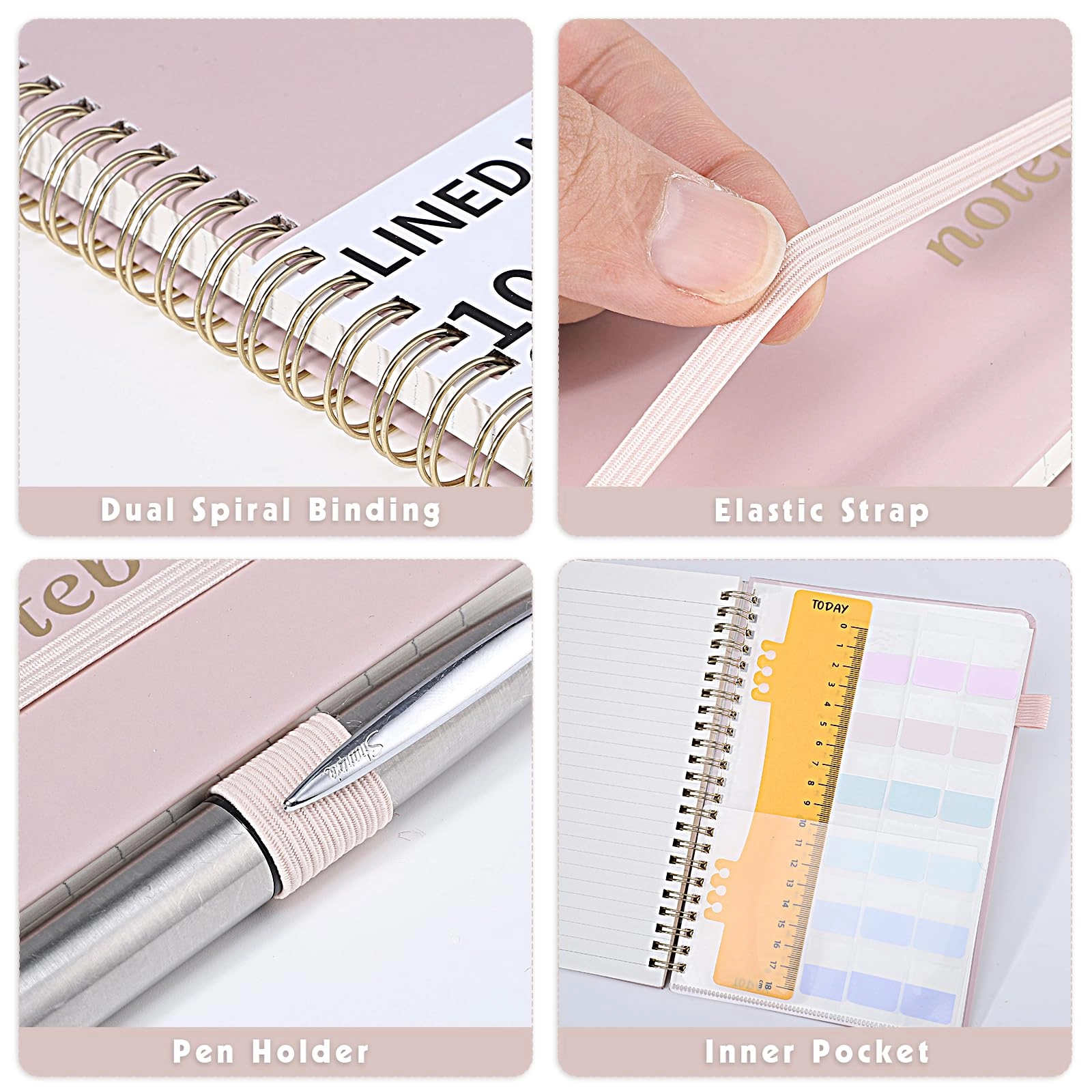 Notebook A5 Spiral - Lined 80 Sheets