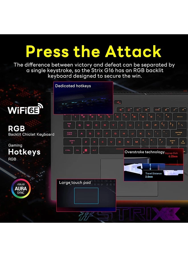 ROG Strix G16 - 16'' i9-13980HX 32GB DDR5 1TB SSD