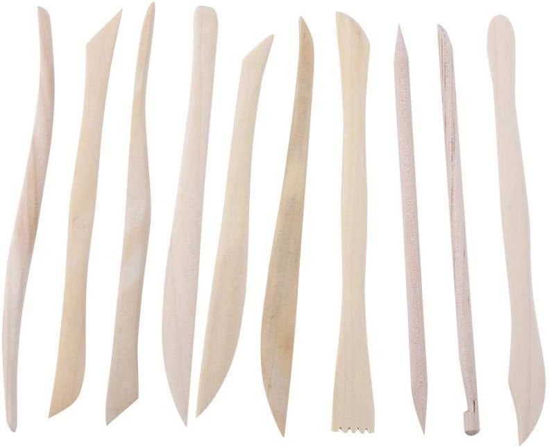 Clay Modeling Tools Set - boxwood 10 pcs