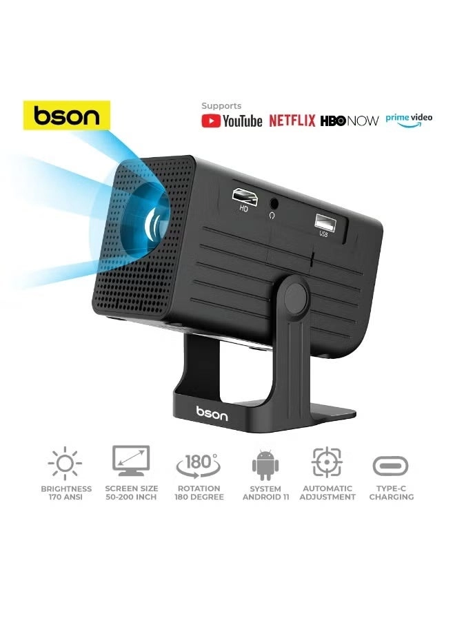 4K Compact HD Projector PR004 170 ANSI Brightness