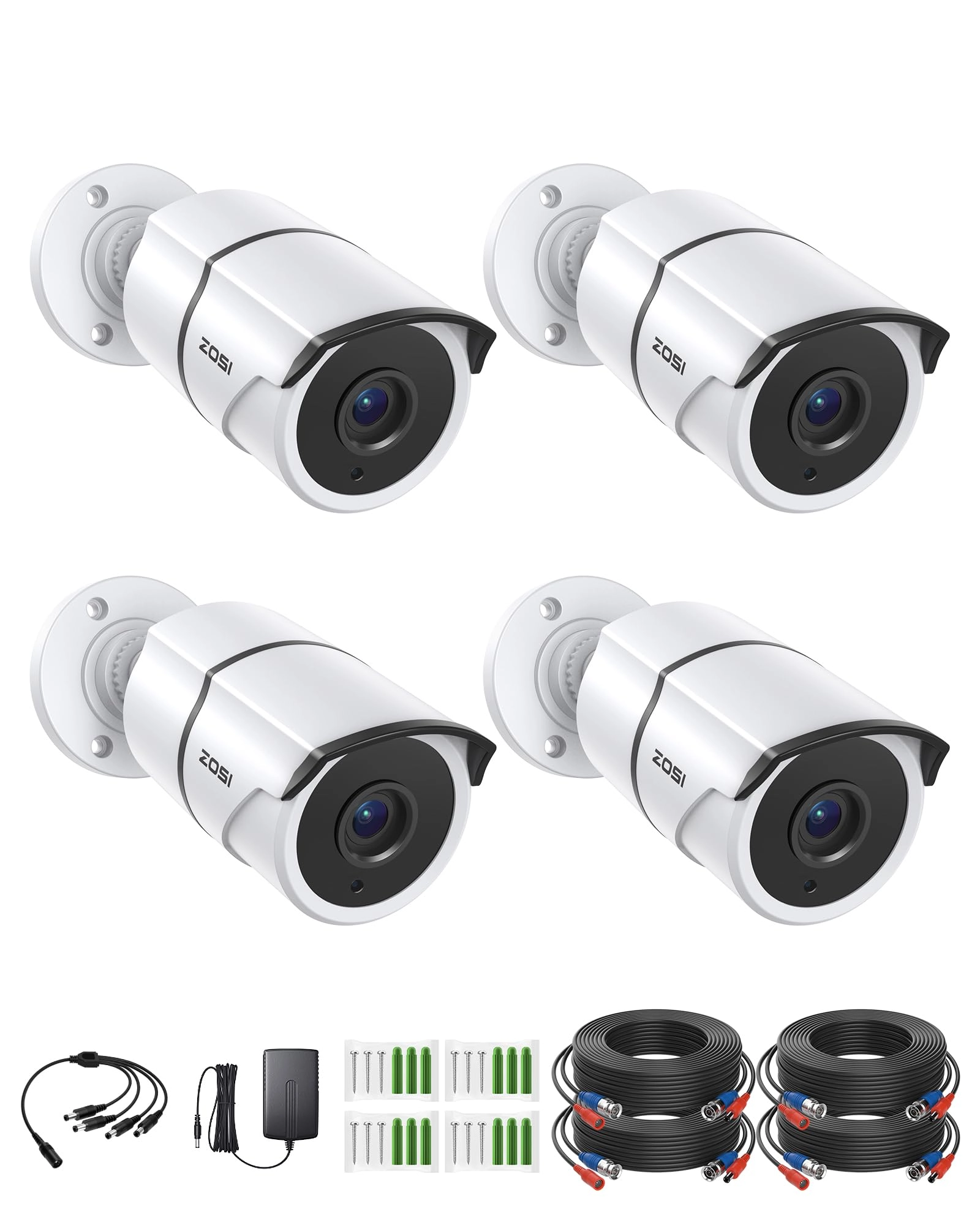 Zosi 1080P 4-in-1 Bullet Camera Pack