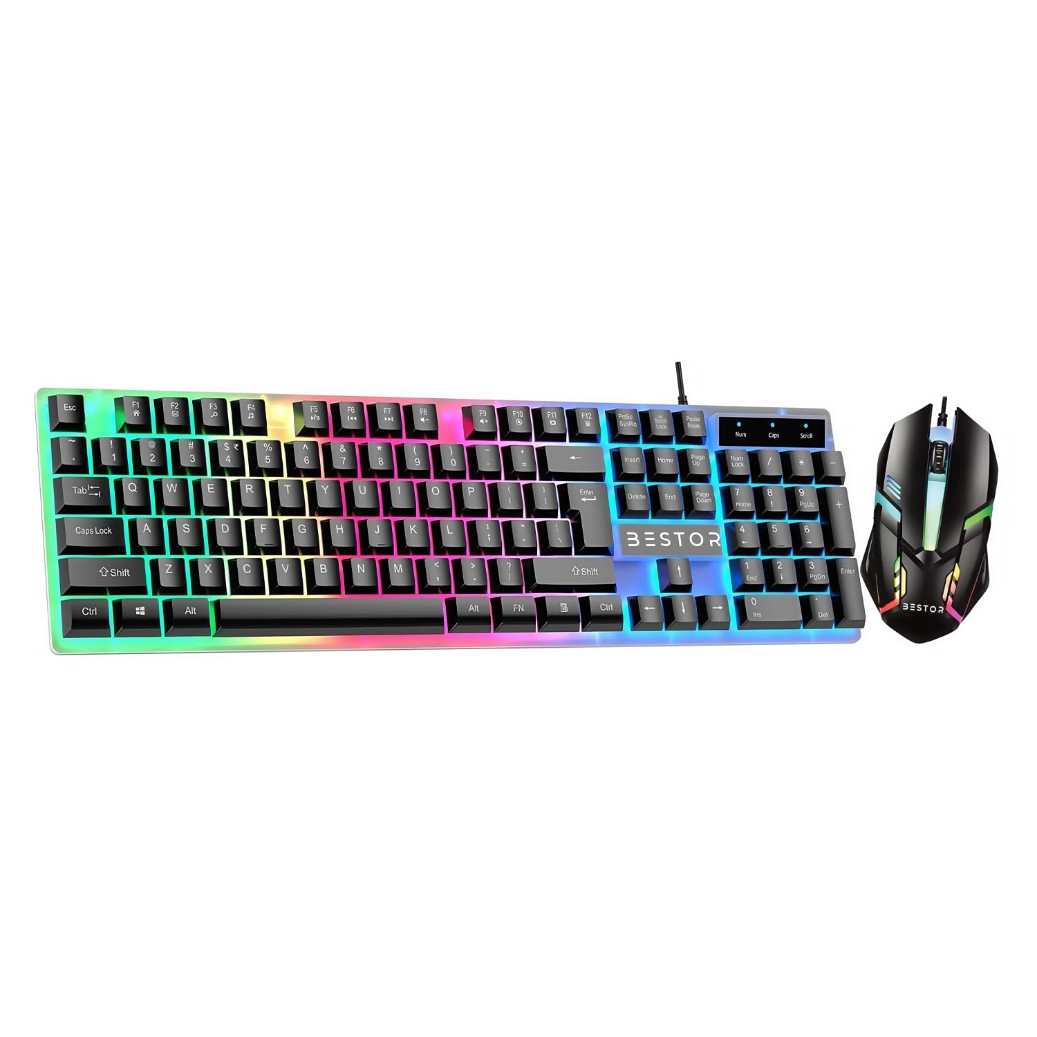 BESTOR INDIA PRIVATE LIMITED Gaming Keyboard and Mouse Combo - QWERTY Wired