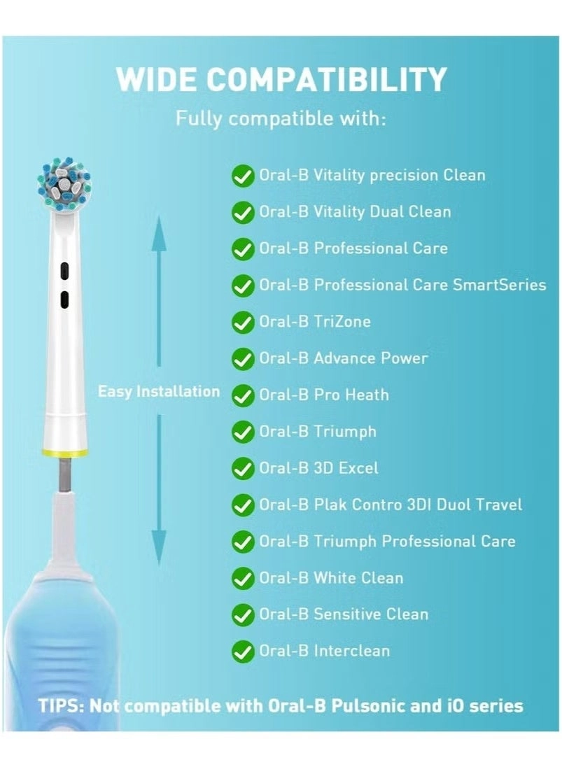 Electric Toothbrush Replacement Head - 12 Pcs Compatible with Oral B Braun Extra Soft