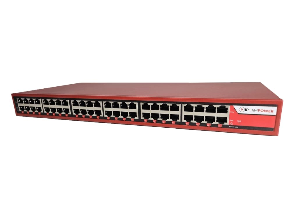 IPCamPower POE Injector Hub - 90 Watts 24 802.3bt 10G 900 Watts