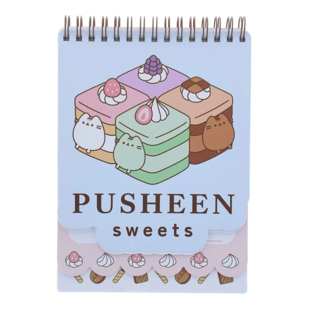 BLUEPRINT COLLECTIONS Pusheen Layered Notebook Spiral - Lined Blank 60 Sheets