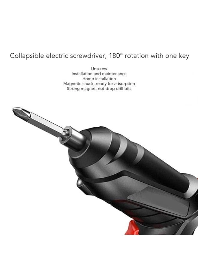 Electric Cordless Screwdriver Set - 47Pcs Rechargeable USB Charging