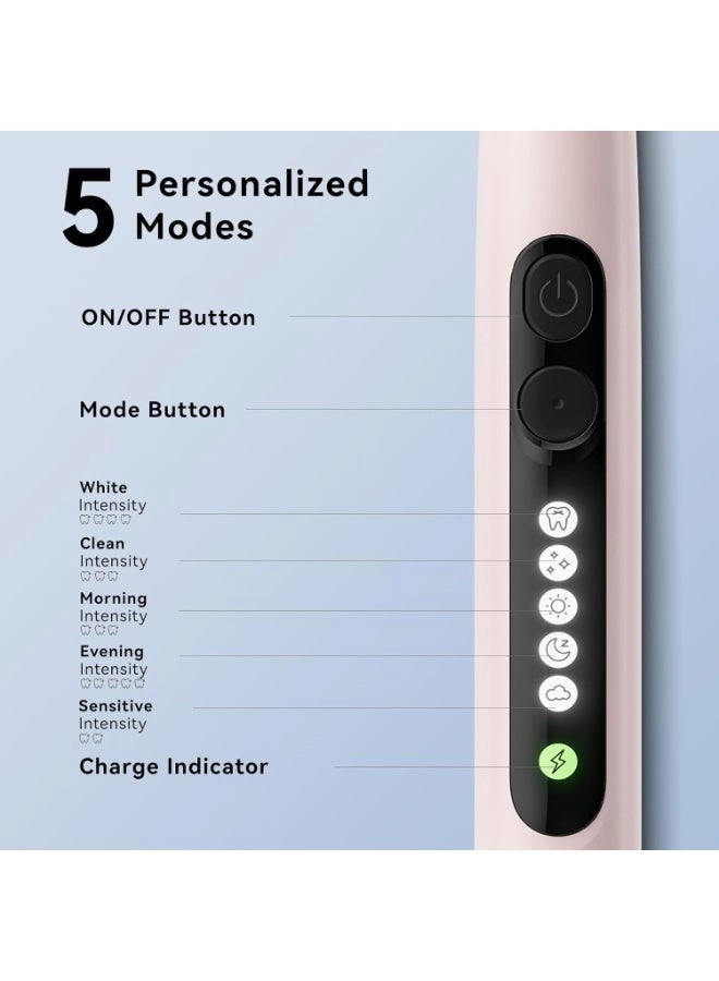 SG-2753 - Ultrasonic Rechargeable 8 Brush Heads 5 Modes