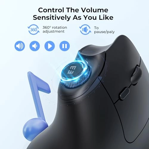 Ergonomic Vertical Mouse - Bluetooth, USB
