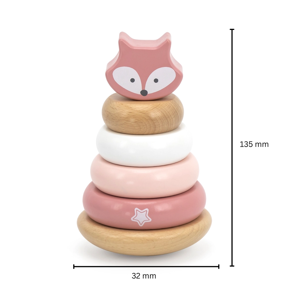 Fox Stacker And Pounding Bench Toy - Suitable for 12 months and above