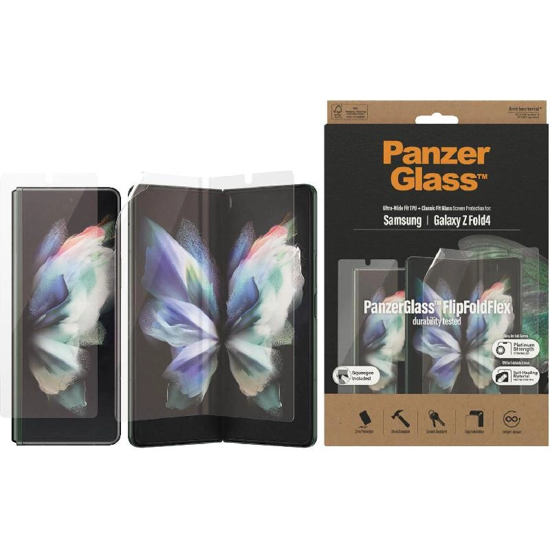 Flip Fold Flex - Tempered Glass Case Friendly for Samsung Galaxy Z Fold5/Z Fold4