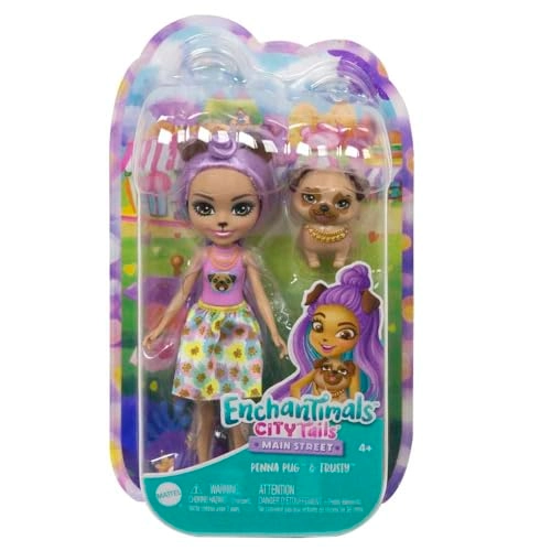 Penna Pug Doll - 6-inch + Trusty Animal Friend Ages 4+