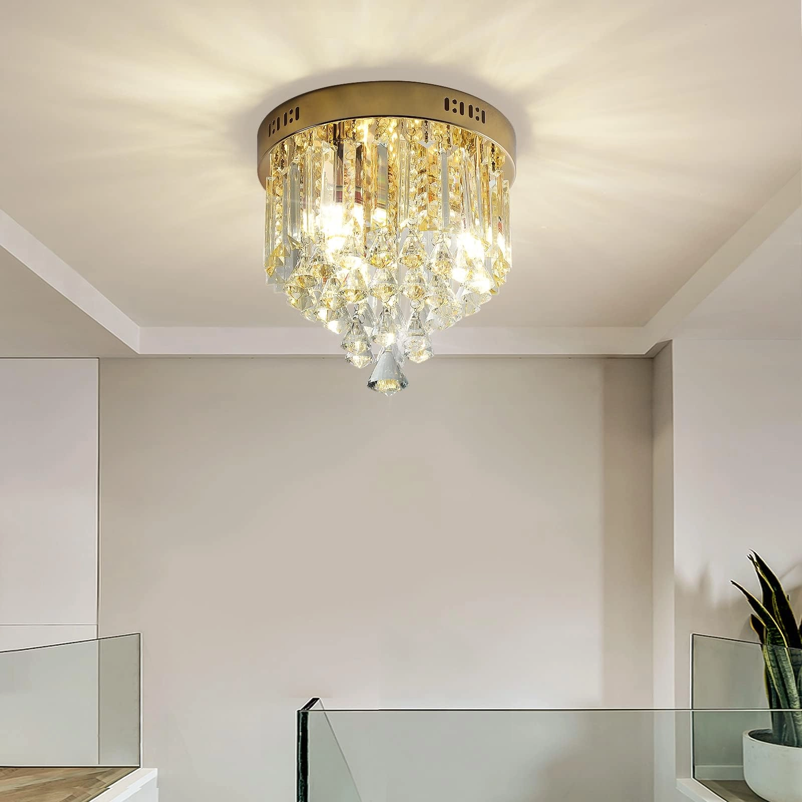 Modern Mini K9 Crystal Ceiling Light