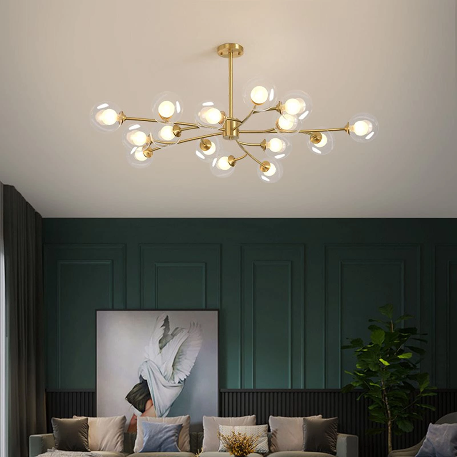 Magic Bean Molecule Chandelier