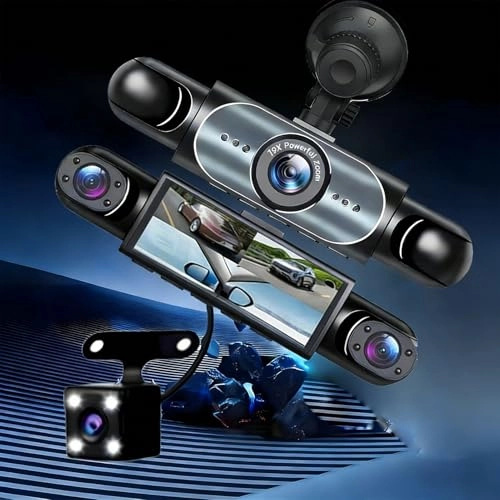 4 Channel Car Dashcam - 1080P