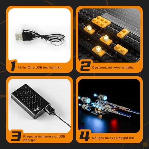 Light Set for LEGO U-wing Rebel Starfighter 75399