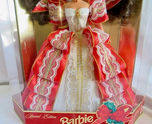 Barbie Happy Holidays 1997 - Brunette 10th Anniversary Ages 4+