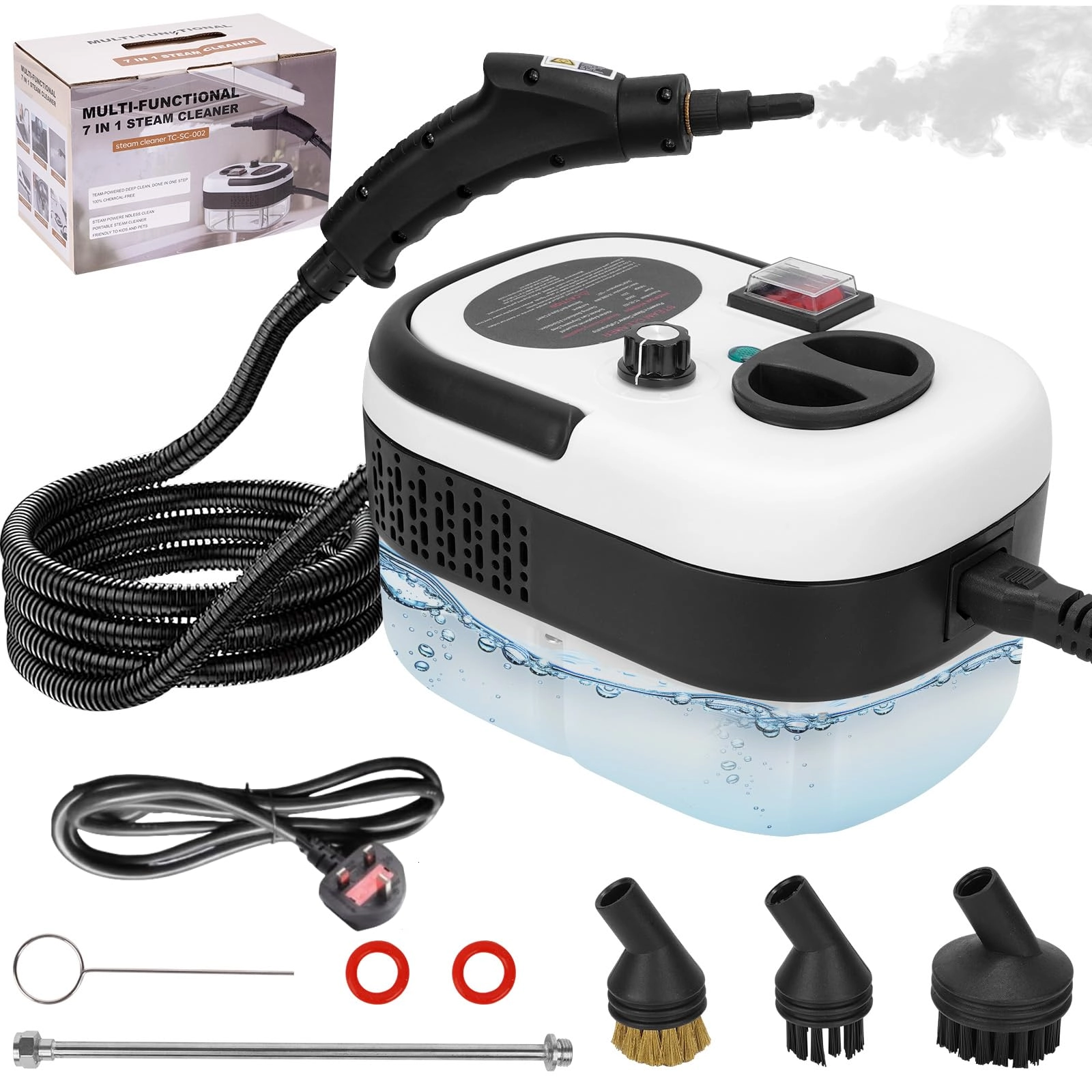 Foandbevi Handheld Steam Cleaner - 3.5 Bar 1.2L