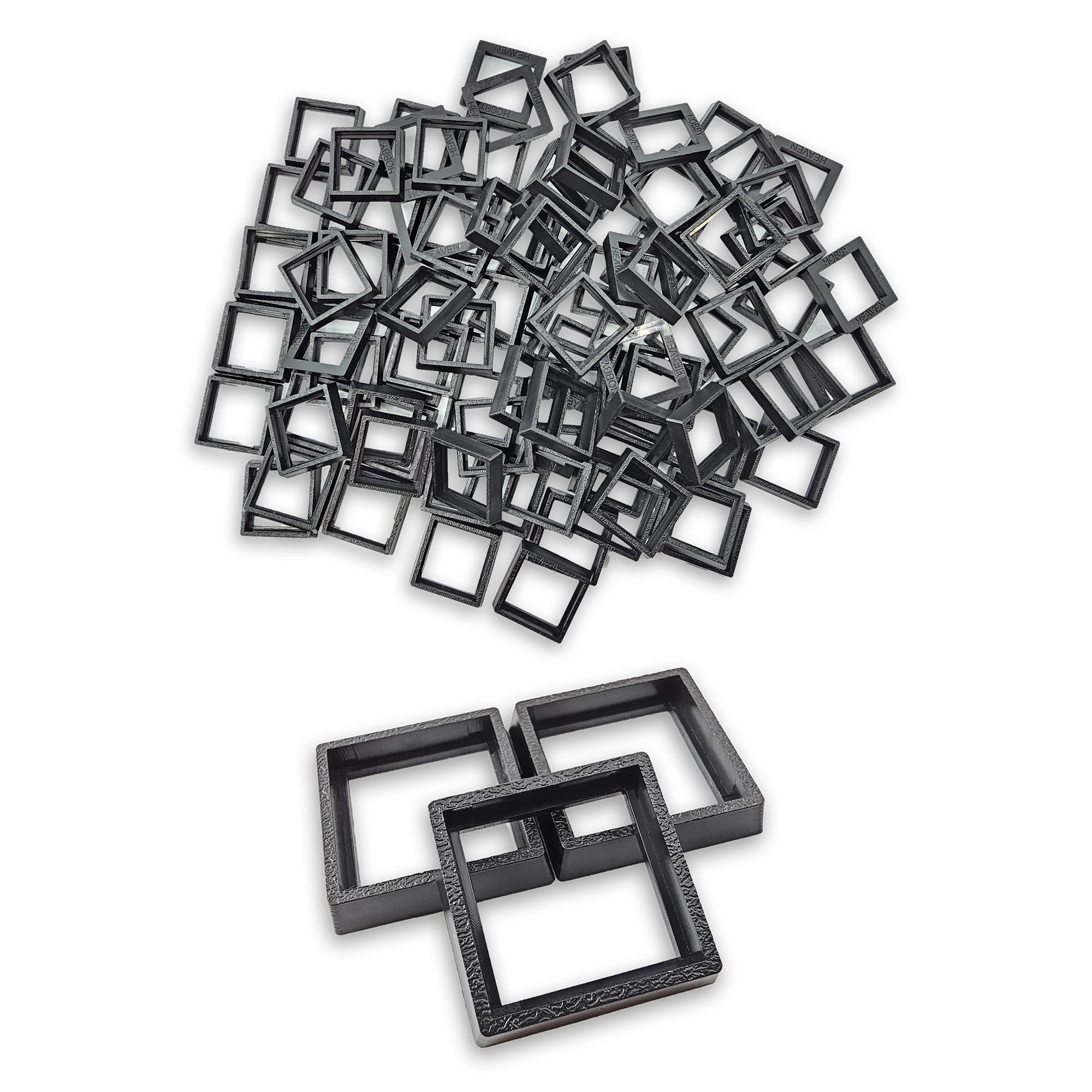 20 to 25mm Square Bases Size Converters - 100 pcs square and other shapes