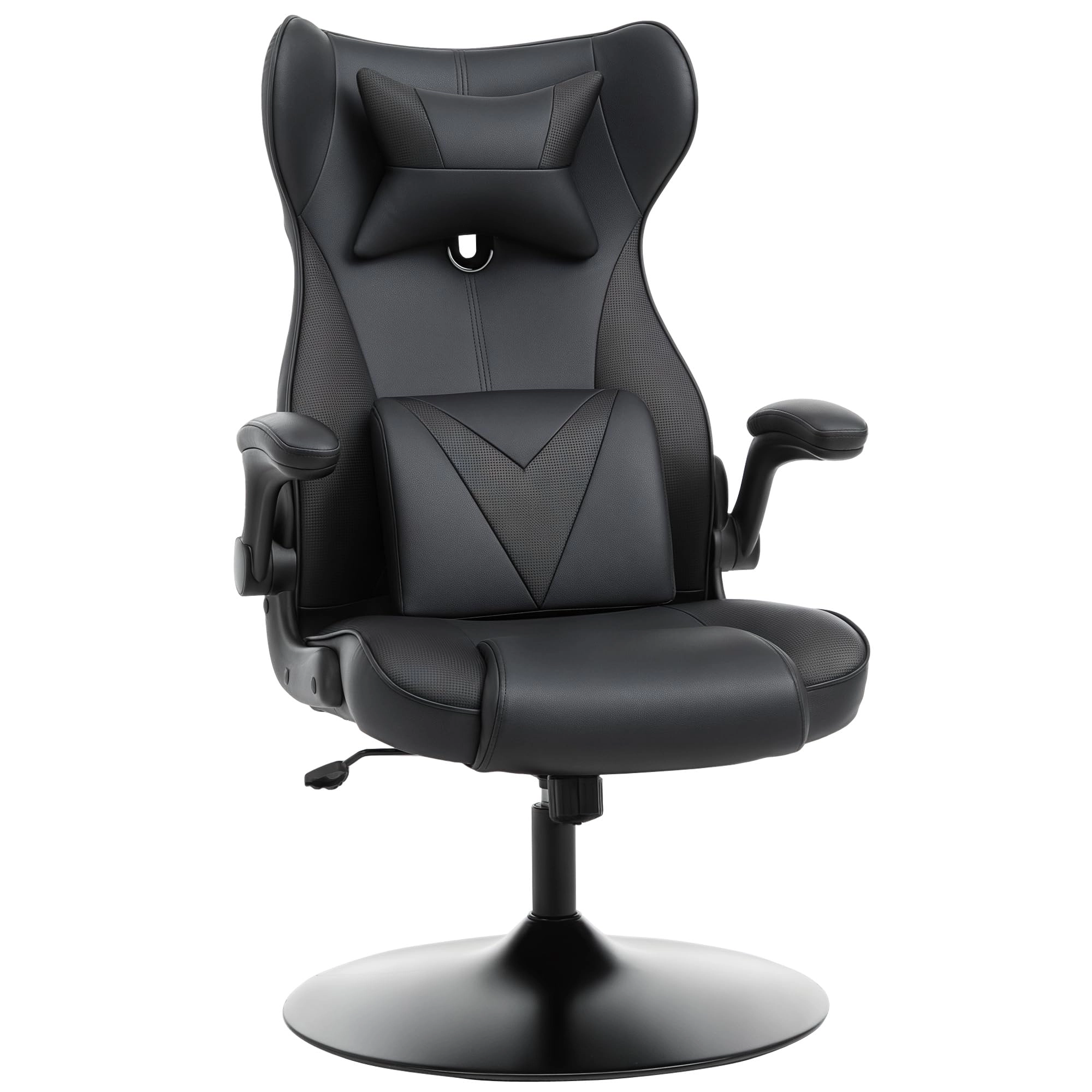 Sold by MHSTAR Gaming Chair - Racing Style Lumbar Support Black