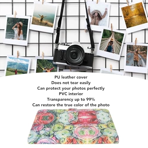 96 Pockets PU Leather Photo Album