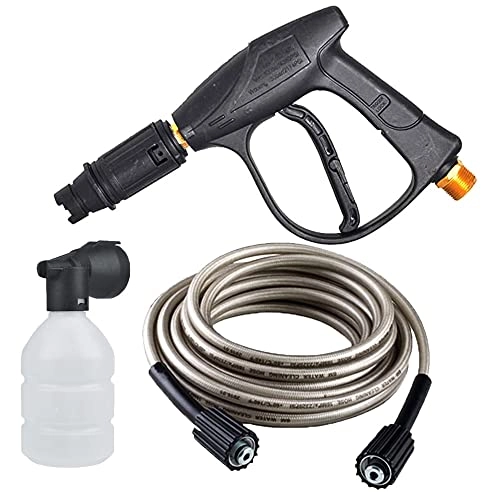 Shoppingekart Washer Gun + Pressure Washer Hose + Foam Bottle