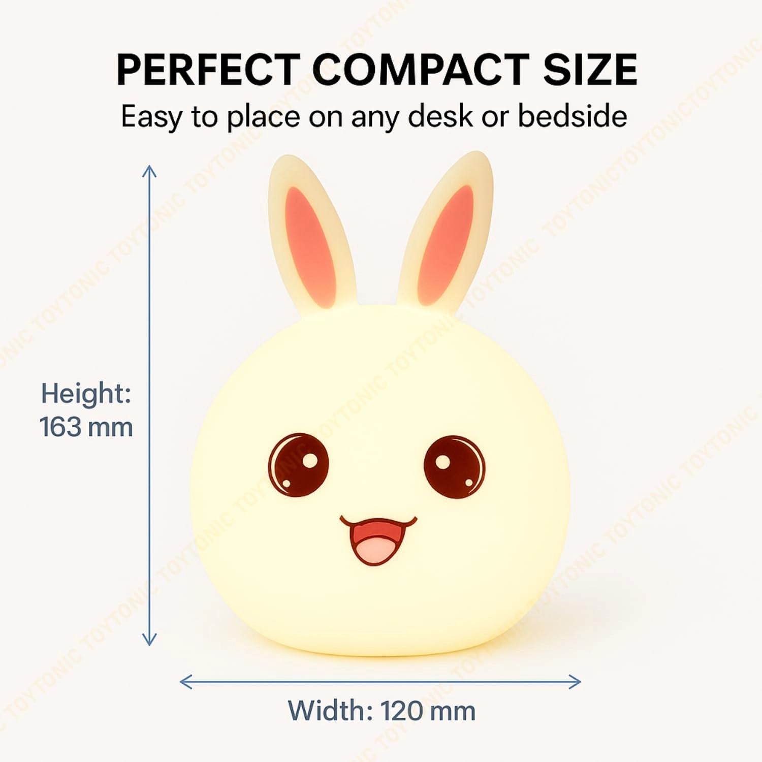 Silicone Rabbit Night Lamp - USB Powered 7-Color Changing