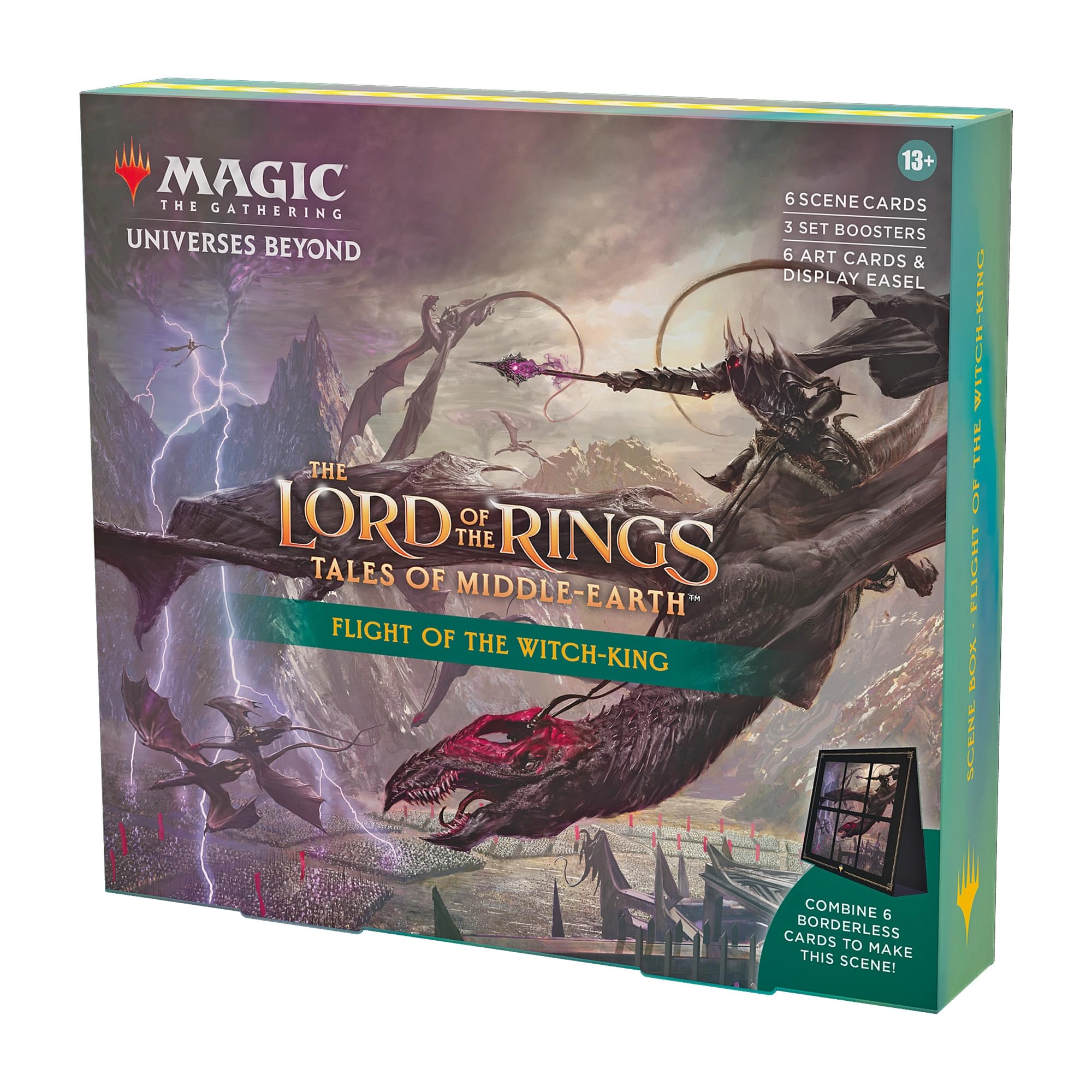 Wizards of the Coast Magic The Gathering: Lord of the Rings: Tales of Middle-earth Scene Box - Flight of Witch-King