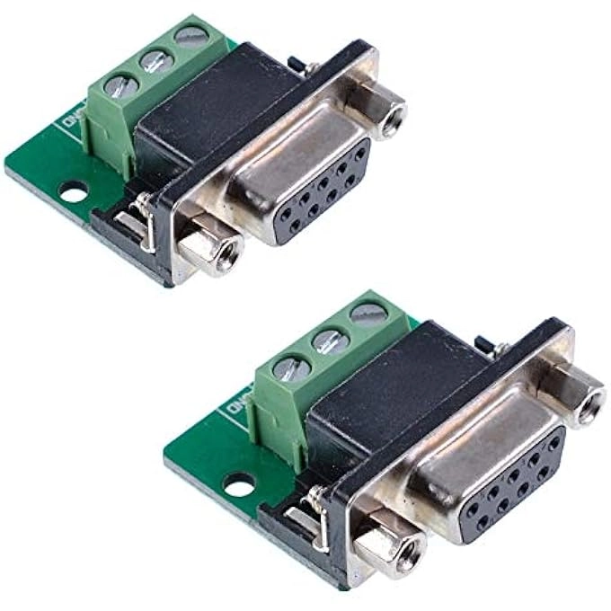 DB9 9PIN SCREW TYPE SERIAL TO TERMINAL FEMALE CONNECTOR ADAPTER