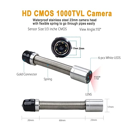 Drain Sewer Inspection Camera - 17MM 20/30/50/100M
