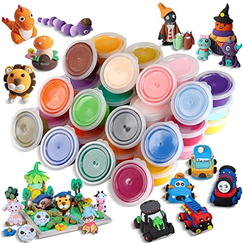 Modeling Clay Kit - 36 Colors Air Dry with Sculpting Tools