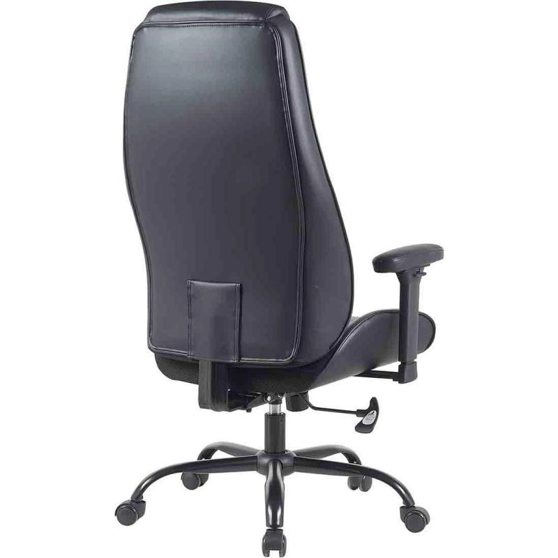 Executive Chair - Black PU Leather in Plastic Frame