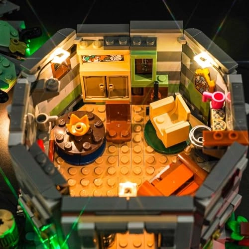 LED Light Set Compatible with Lego 76428 Hagrid's Hat: An Unexpected Visit - USB cable battery compartment 5V