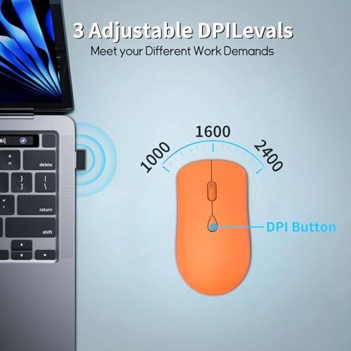 Ergonomic Optical Mouse - USB Wireless