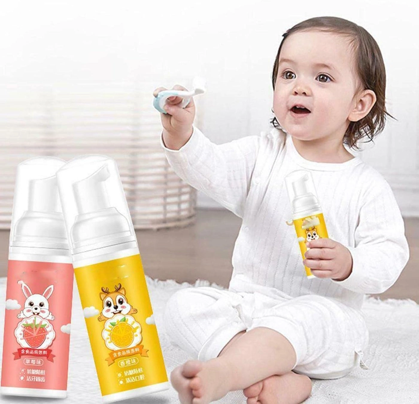 Children Fruit Strawberry Toothpaste Kids 60ml