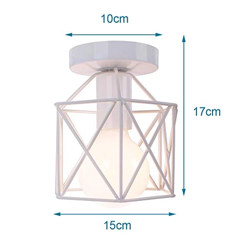 Metal Cage Pendant Light - E27 16 cm