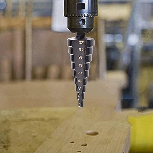 Step Drill Bit Set - High Speed Steel with Titanium Coating 3 Pcs/Set